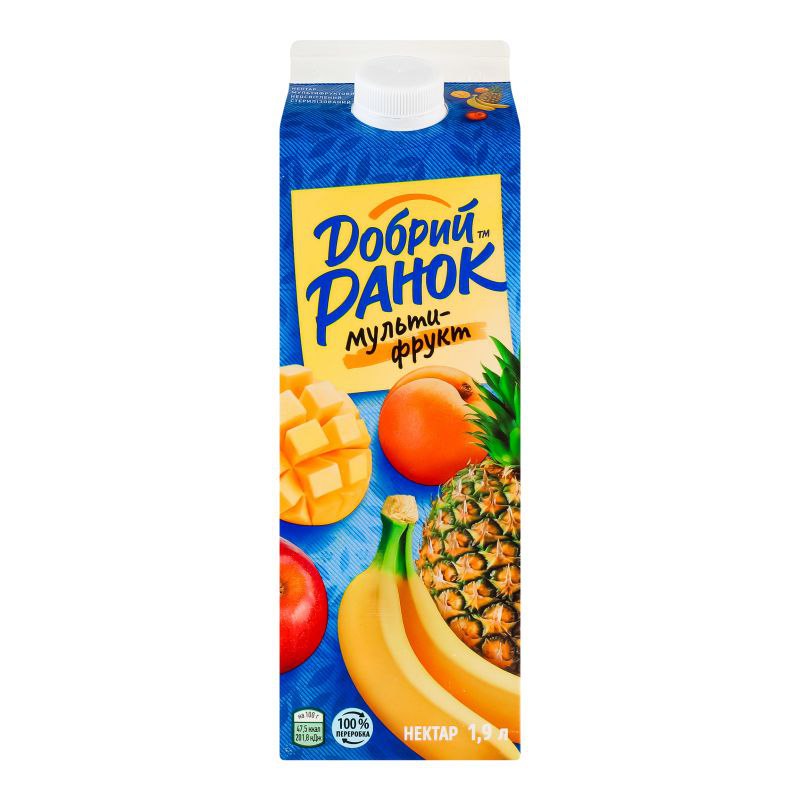 Нектар мультифруктовий неосвітлений ТМ Добрий Ранок 1,9л